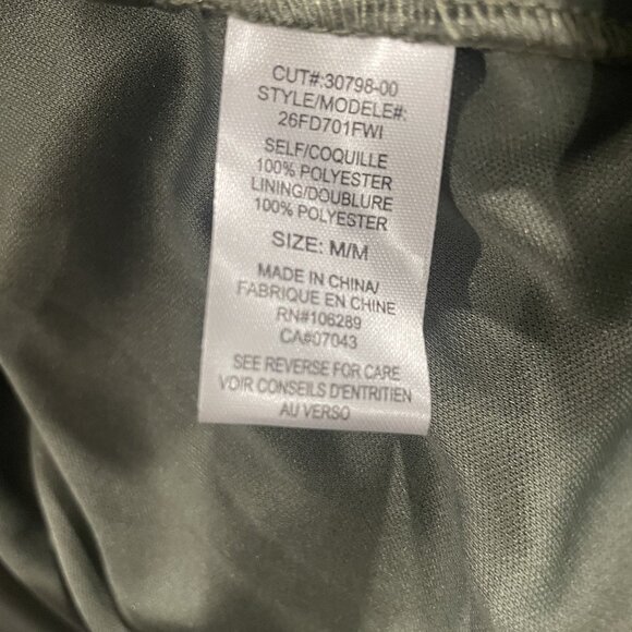 TRIXXI Green Floral Smocked Long Sleeve Midi Dress Square Neck Cottagecore M - Picture 11 of 11